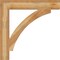 Ekena Millwork Thorton Block Rough Sawn Bracket, Western Red Cedar, 6"W x 40"D x 40"H BKT06X40X40THR05RWR - alternate 3